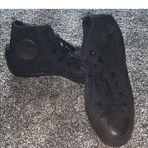 Converse All Star all black high tops